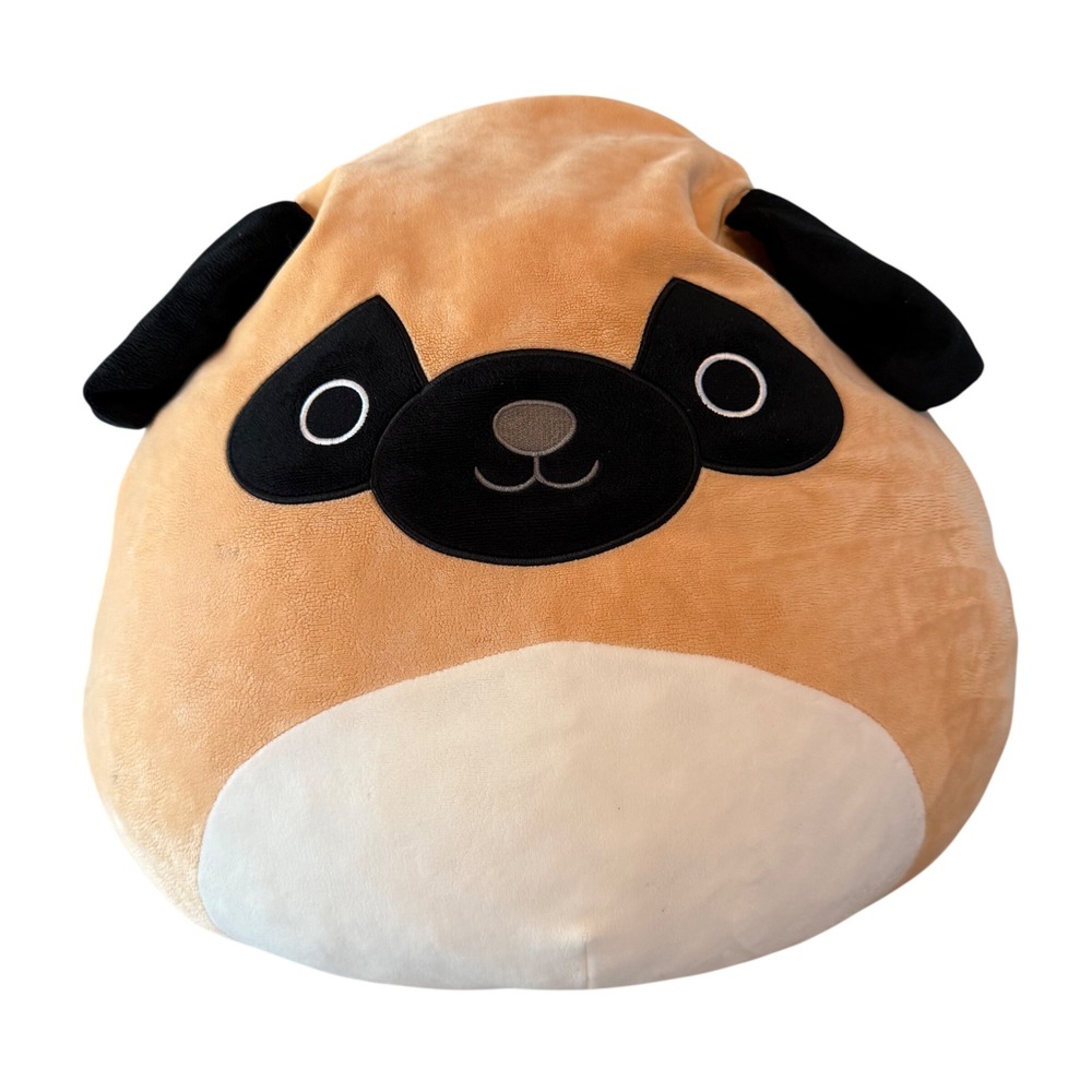 Squishmallows Prince the Pug 16 Inch Tan Dog Plush Stuffed Animal Kellytoy